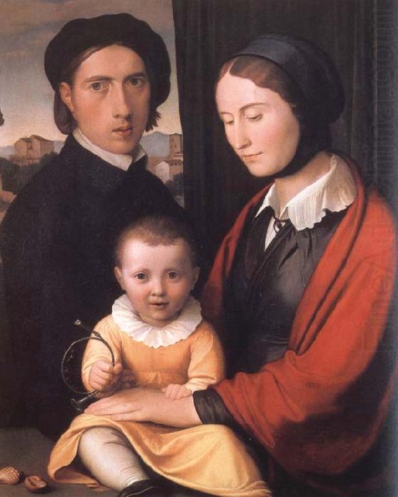 The Artist with his Family, Friedrich overbeck